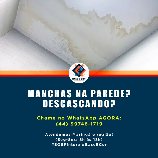 Manchas na Parede? Descascando?