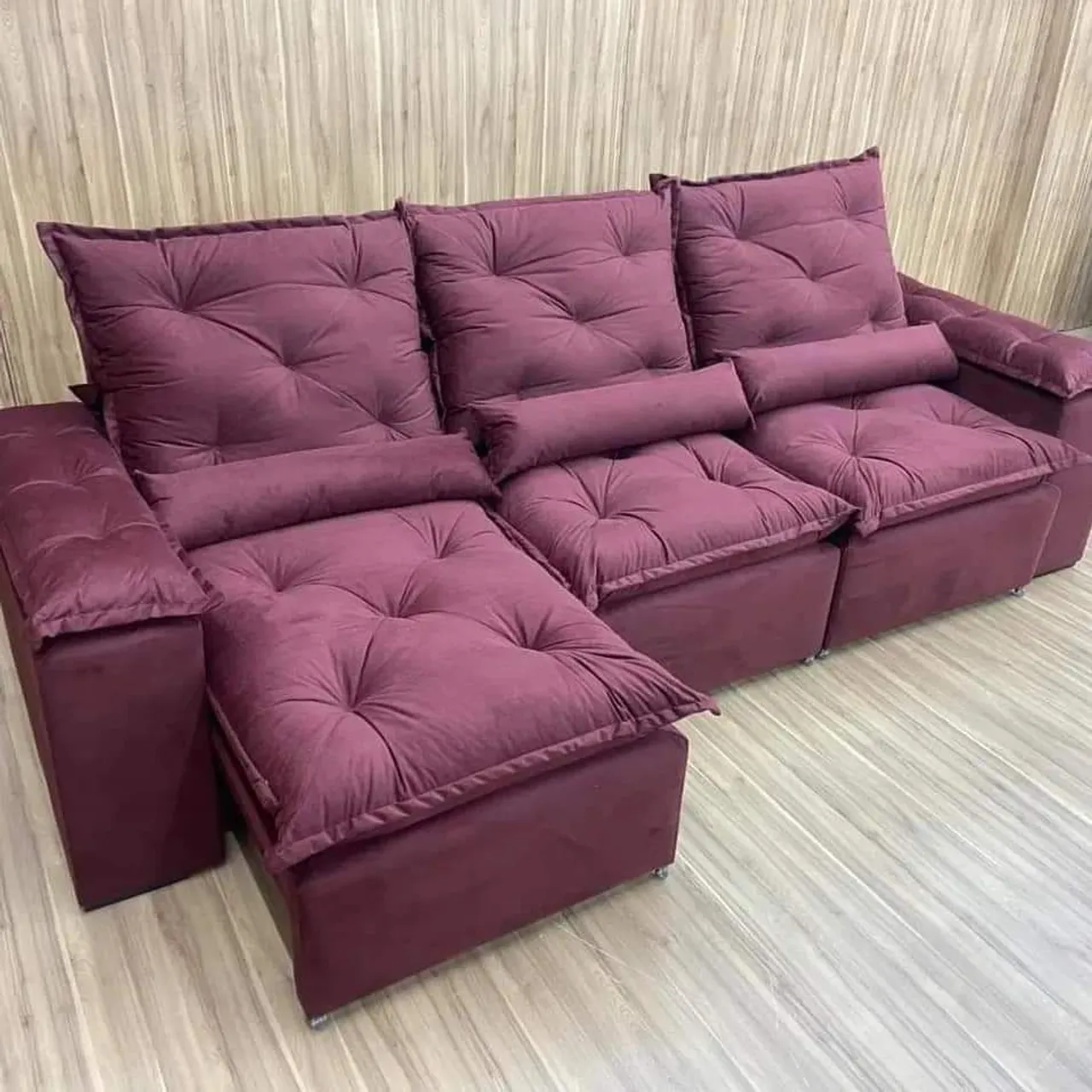 Sofá Retrátil e Reclinável Luxo 2.70m