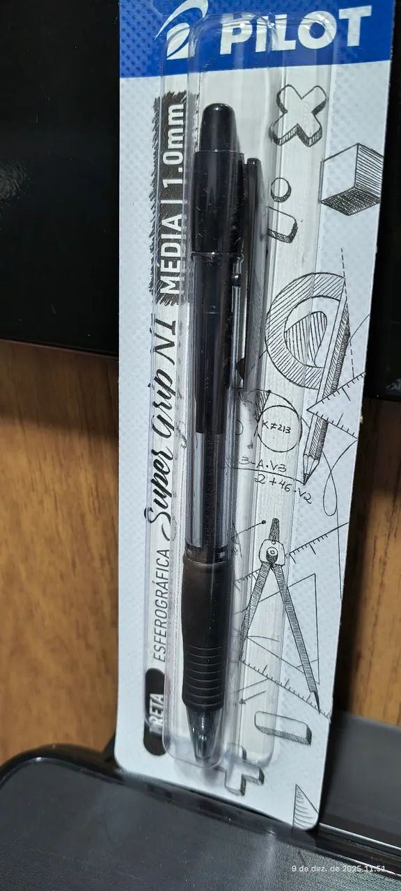 CANETA ESFEROGRÁFICA PRETA 1.0MM pilot super grip - Foto 2