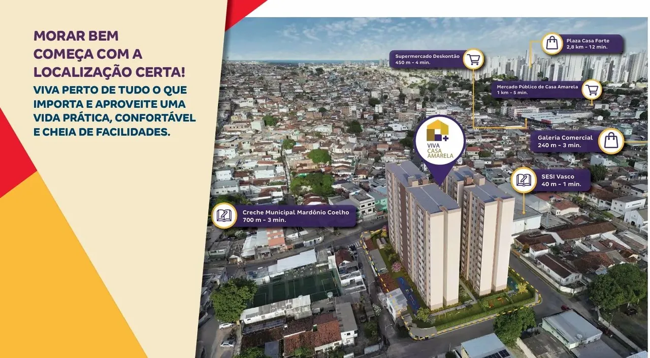 Seu imóvel em Casa Amarela pelo MCMV em Nova Descoberta - Recife - PE