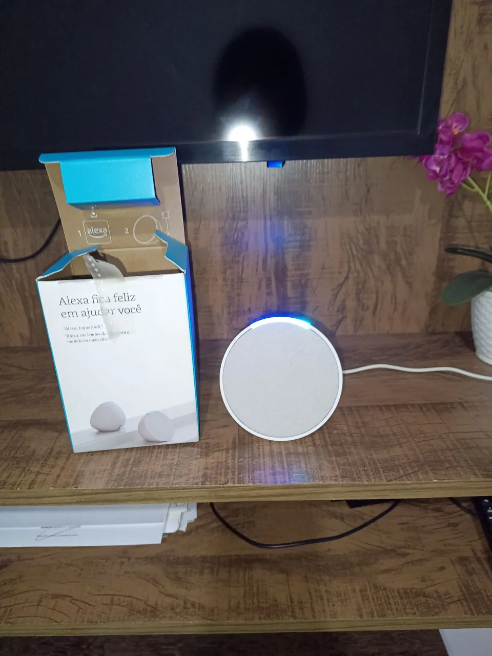 Caixa de som inteligente Alexa Echo Dot (4ª Geração)