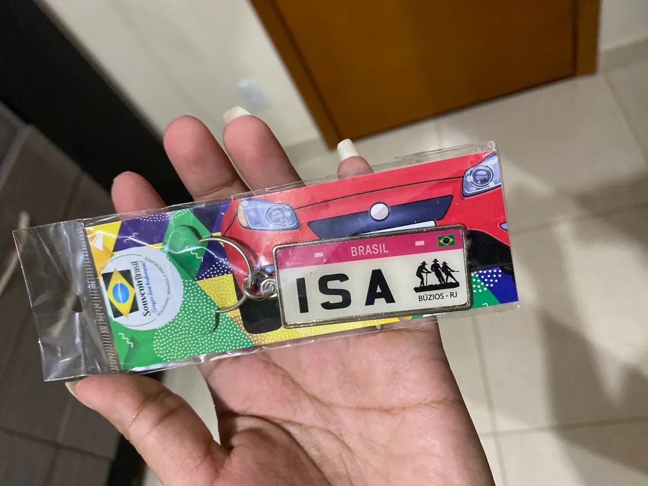 Chaveiro nome Isa Brasil Buzios