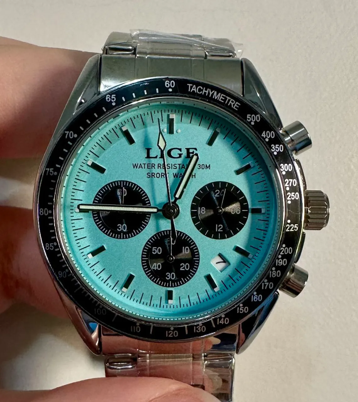 Relógio Masculino Lige Sky Blue