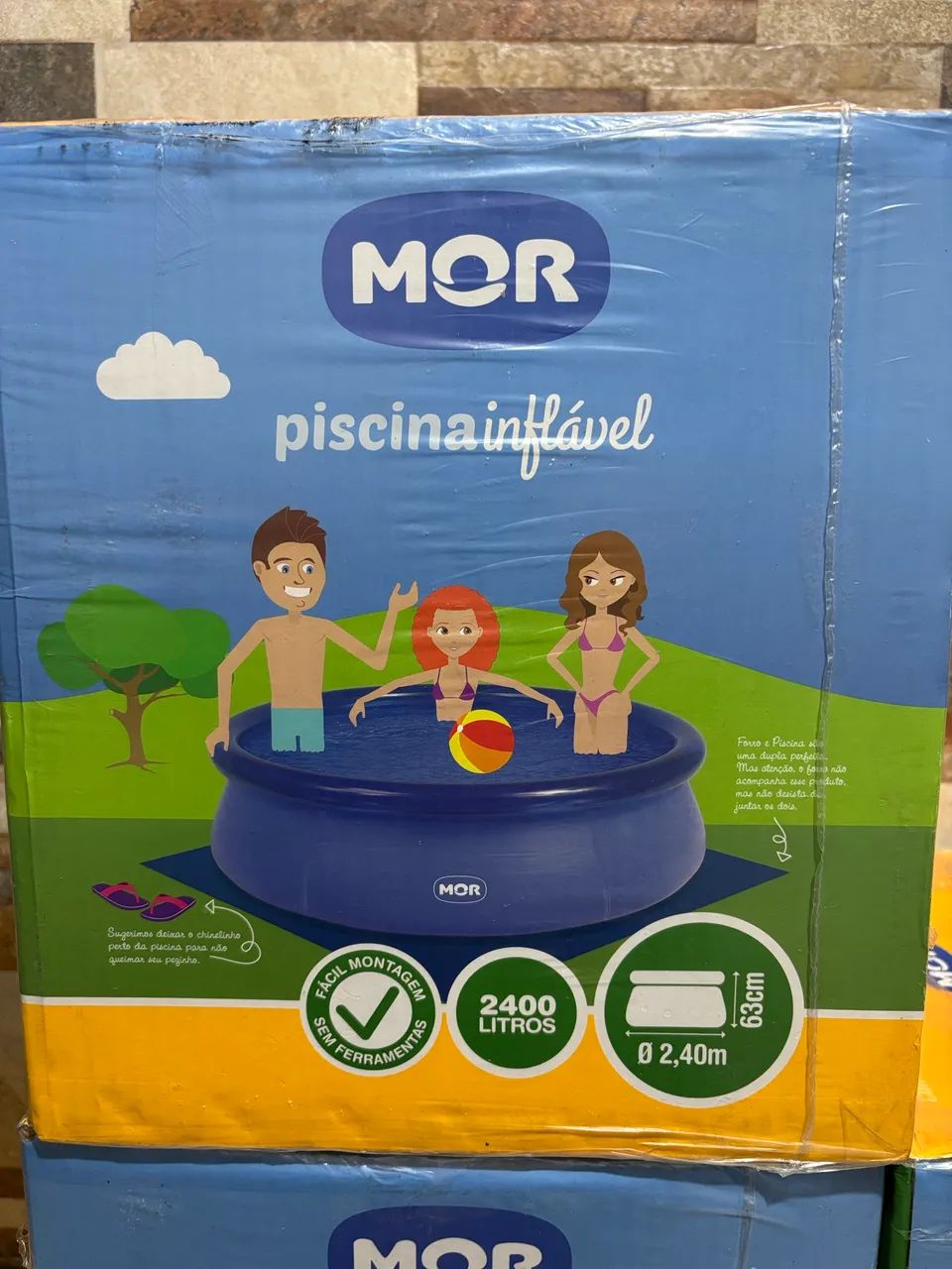 Piscina inflavel 2400L MOR (NOVAS) - Foto 2