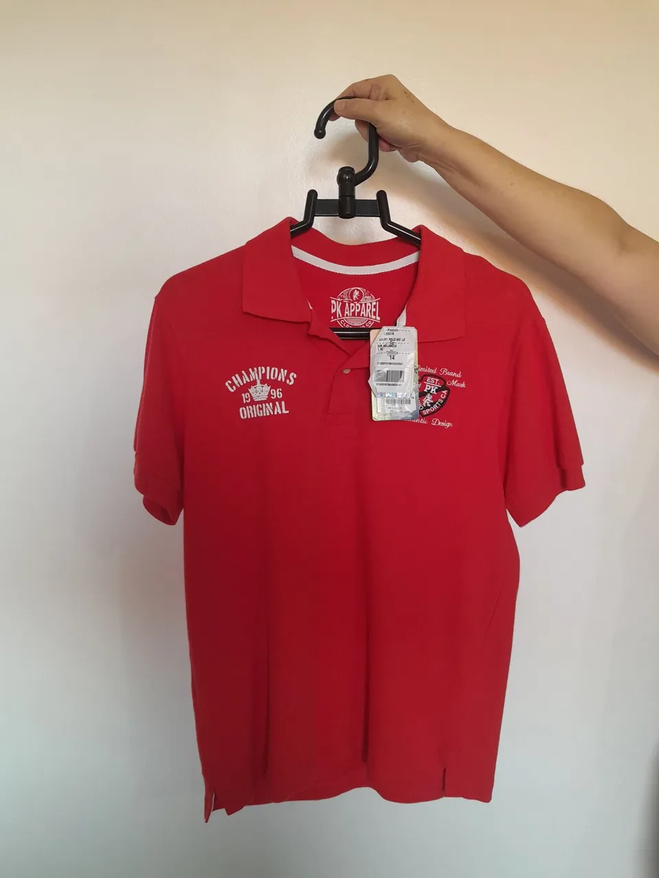Camisa Polo PK Apparel Champions Original Vermelha