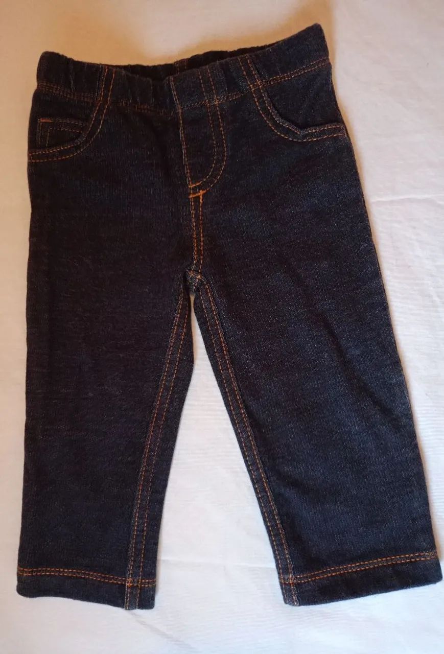 Calça Carter's 9 meses jeans mescla preto
