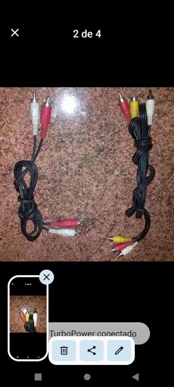 Cabos RCA/P2 para TVs e DVDs. Novos  - Foto 5