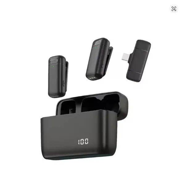 Microfone Lapela K6 - Sem Fio Duplo - Android Ou Iphone Ios Lightning