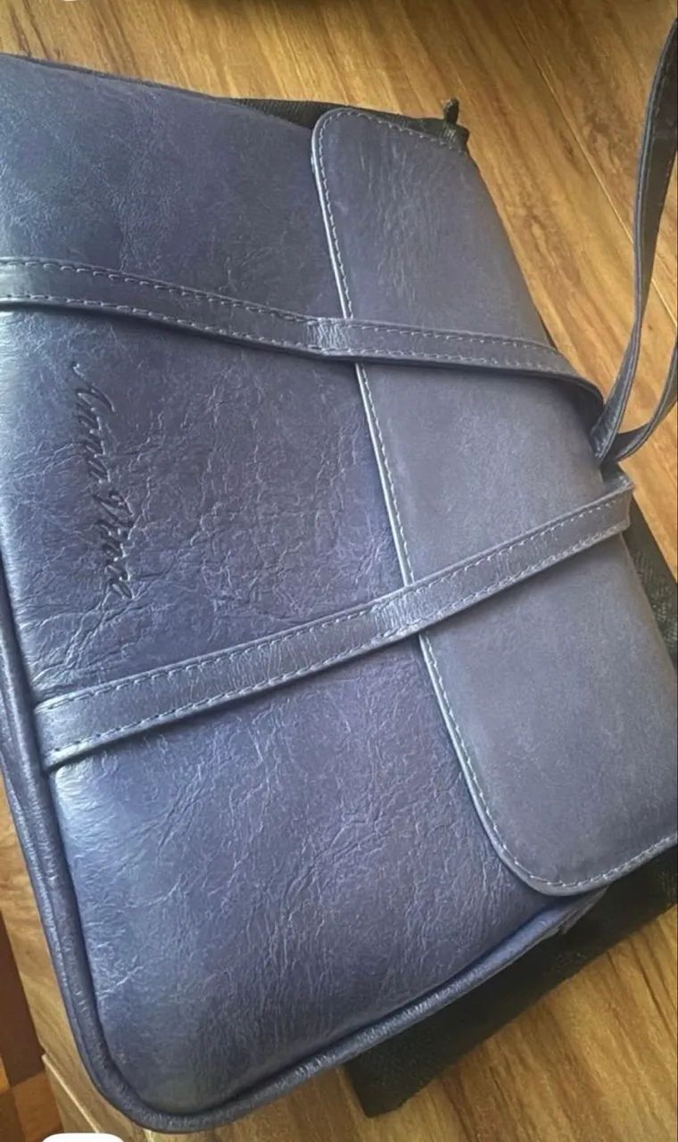 Clutch de couro legítimo Anna Vince (bolsa Cannes) - Foto 3