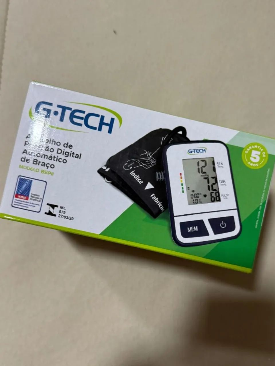 Medidor de Pressão Digital Automático G-Tech - Foto 2