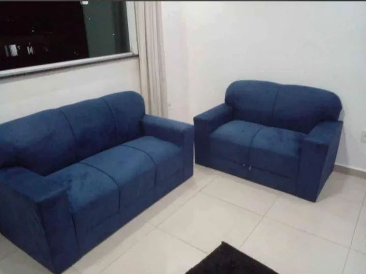 Conjunto Sofá Xaropinho 2 e 3 lugares - Conforto e Estilo! Várias cores  - Foto 5