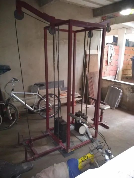 Puxador duplo com remada - Foto 4