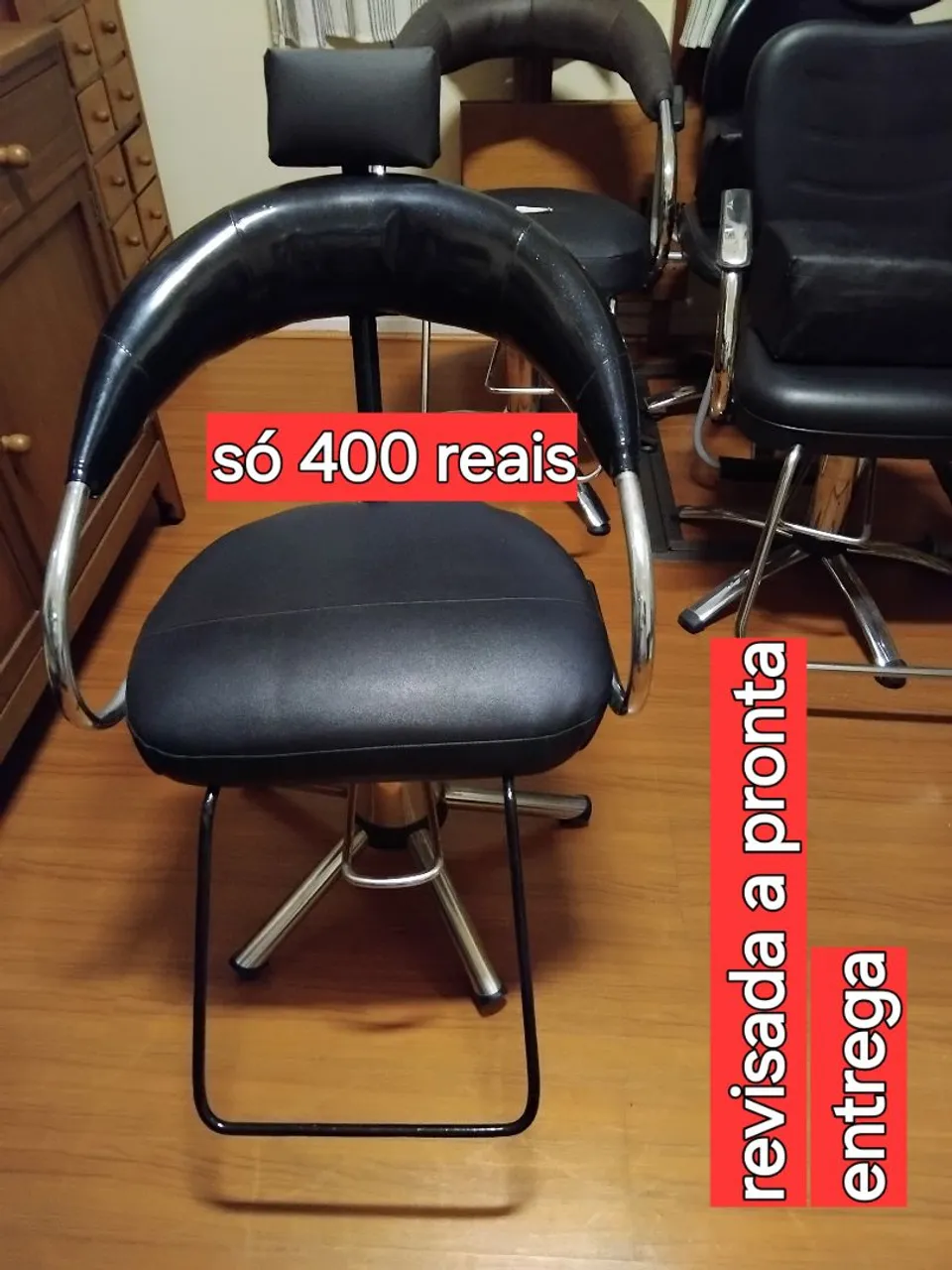 Cadeira para salão de beleza. E barbearias 