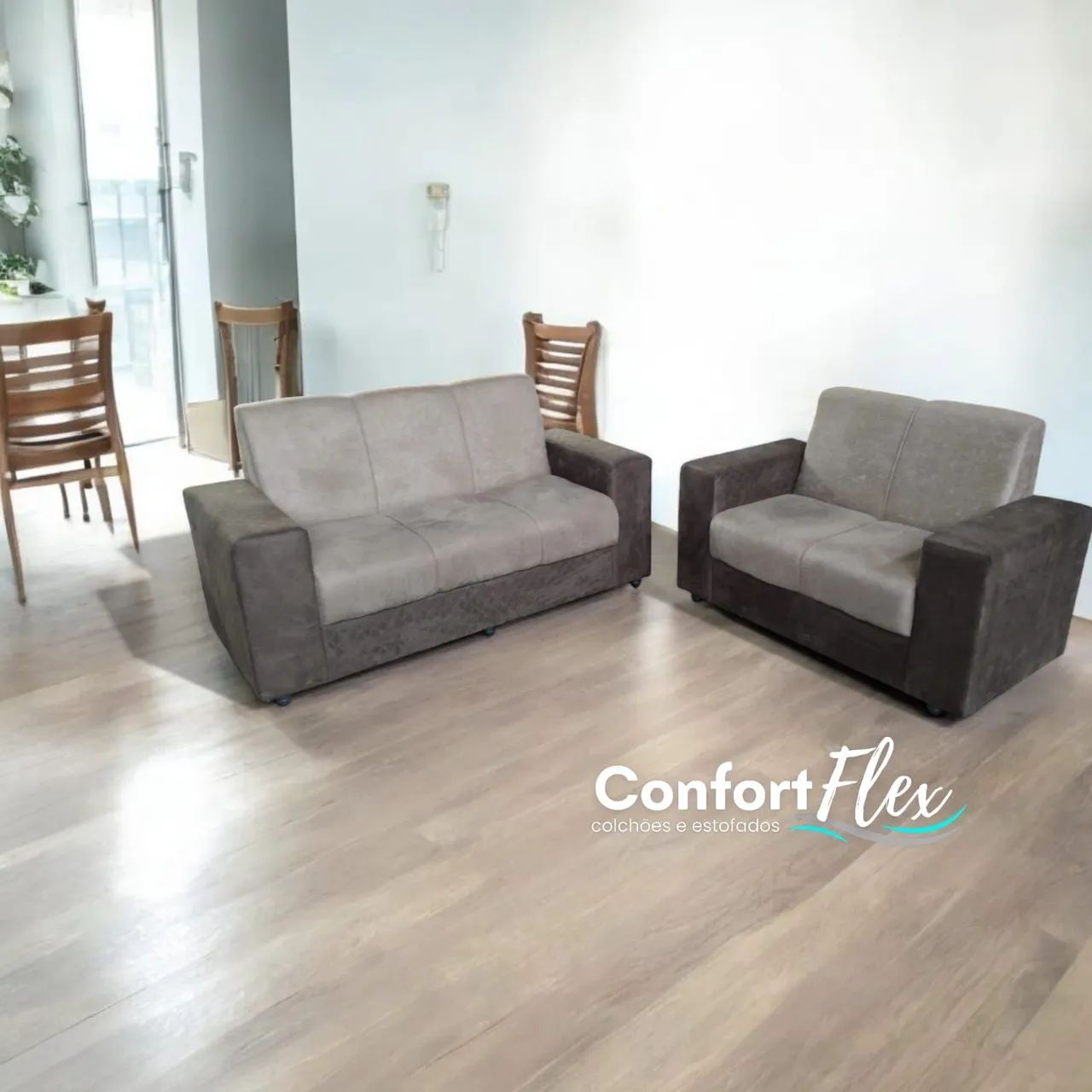 Sofá 3 lugares e Sofá 2 lugares - Conforto e Estilo