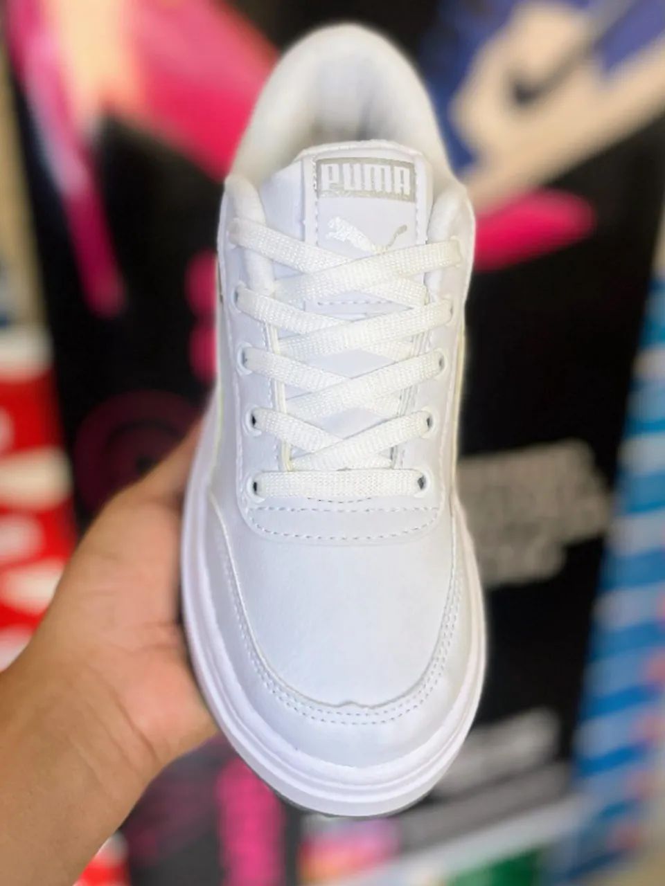 Tênis Puma Branco Plataforma - Foto 2