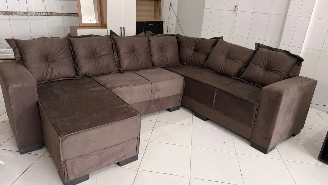 Sofás de canto com chaise novos  - Foto 3