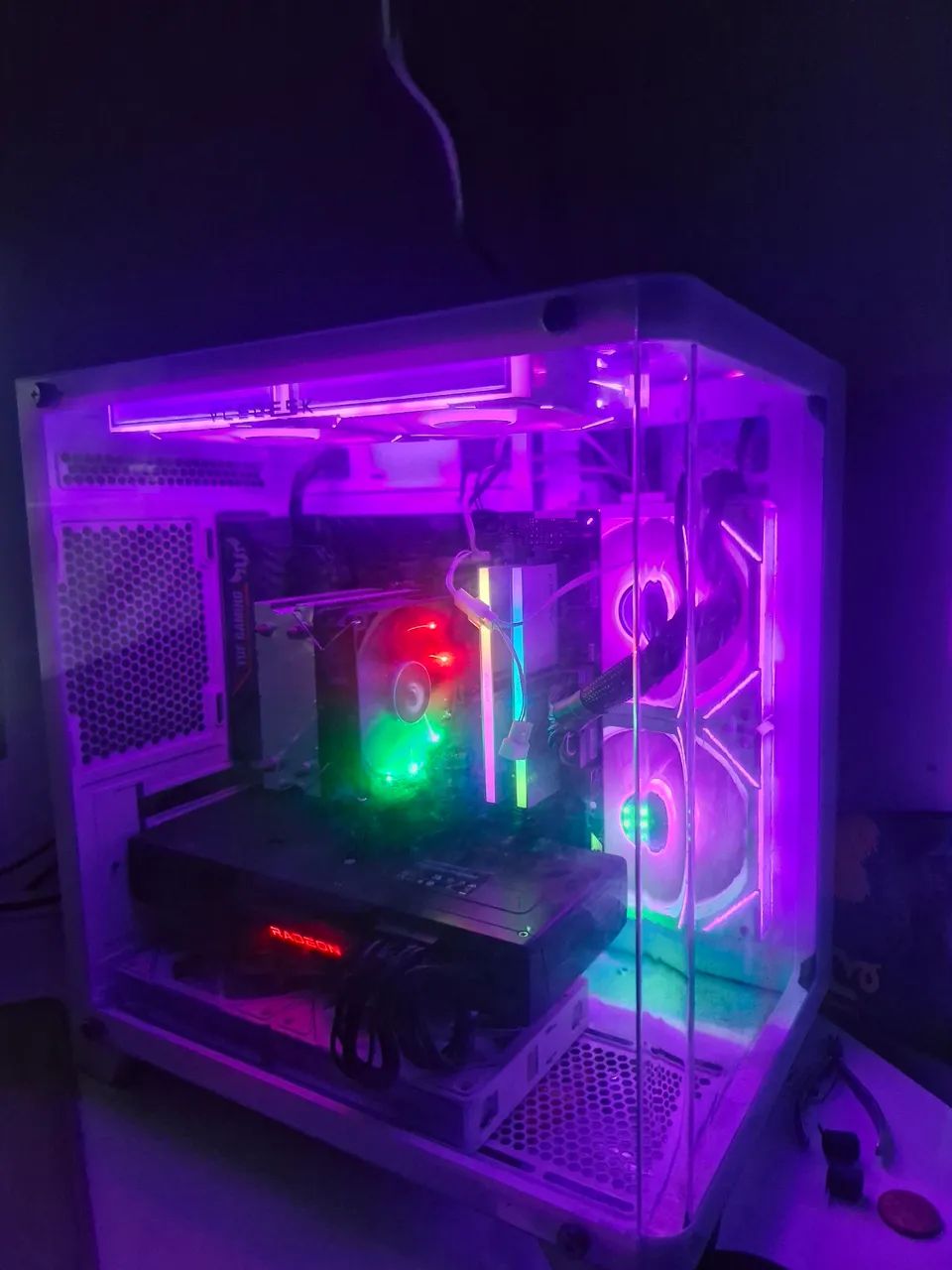 gabinete aquário gamer