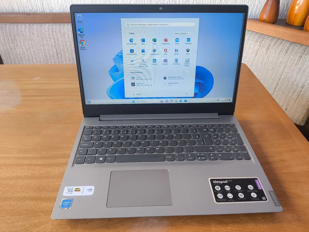 Notebook Lenovo Ideapad s145, com SSD, tela de 15.6 polegadas, Windows 11 - Foto 2