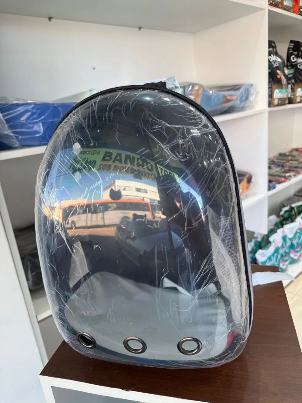 Mochila de transporte pet nova 