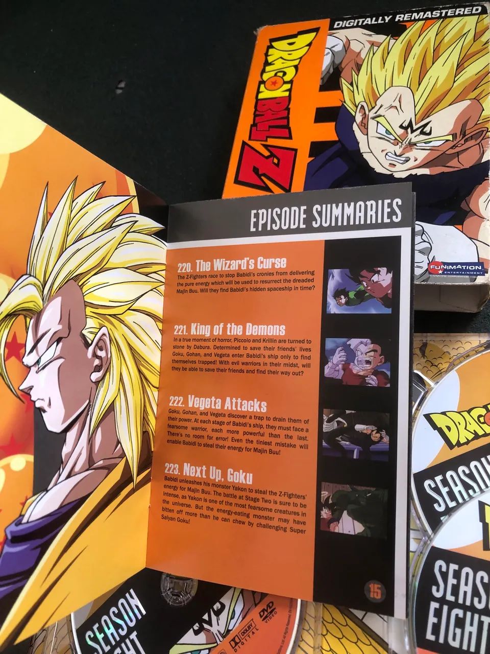 Lote Dvd Box Original Dragon Ball Z Majin Boo Season 7 e 8 - CDs