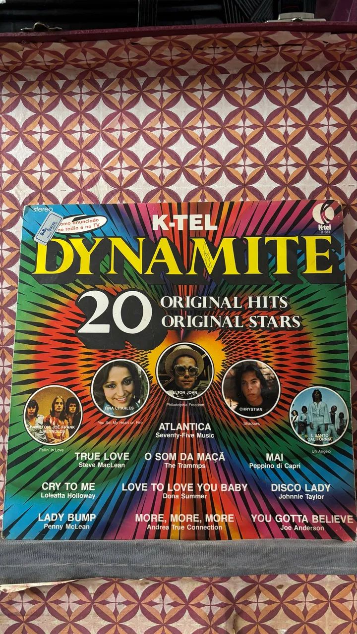 LP K-Tel Dynamite 1976 - 20 Original Hits | Donna Summer, Elton John