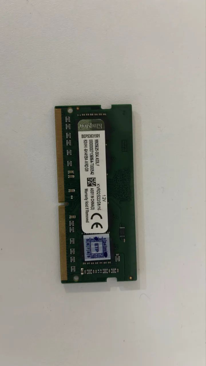 Memória RAM DDR4 16 GB