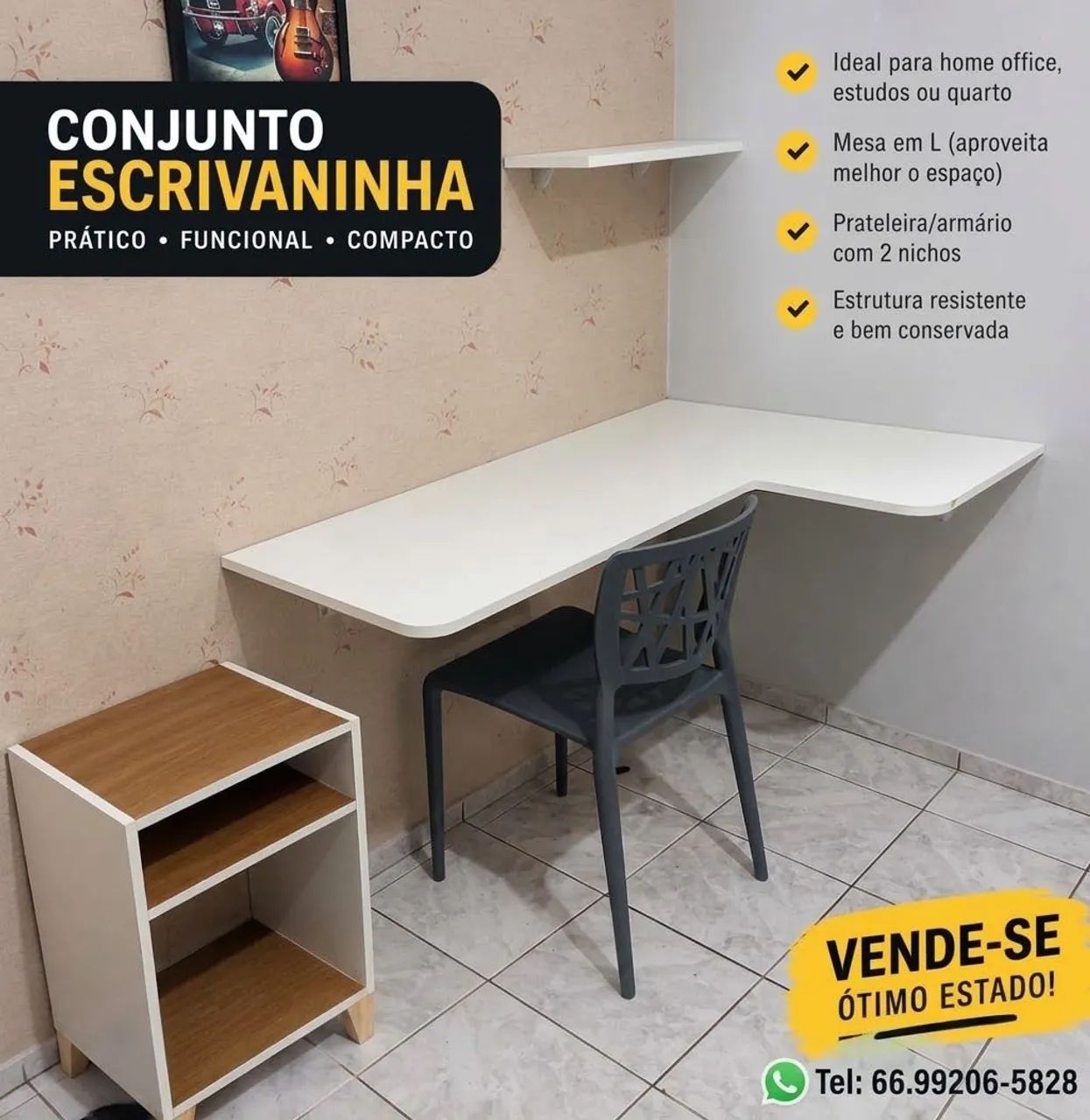 Mini escritório com 4 peças 