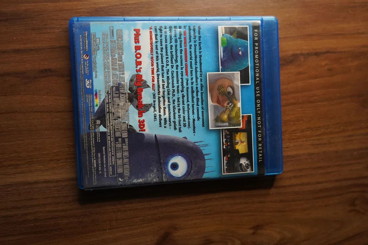 DVD Blu-ray Original Monstros vs. Aliens 3D  - Foto 3
