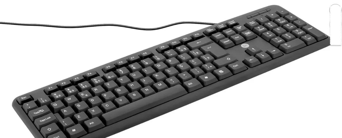 Teclado ABNT2 Bright com fio, na caixa - Foto 3