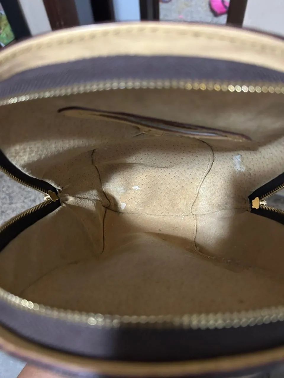 Mochila Louis Vuitton Monogram - couro natural - vintage - Foto 5