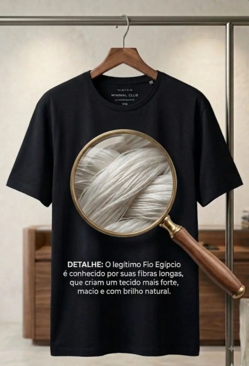 Camisetas fio egípcio 