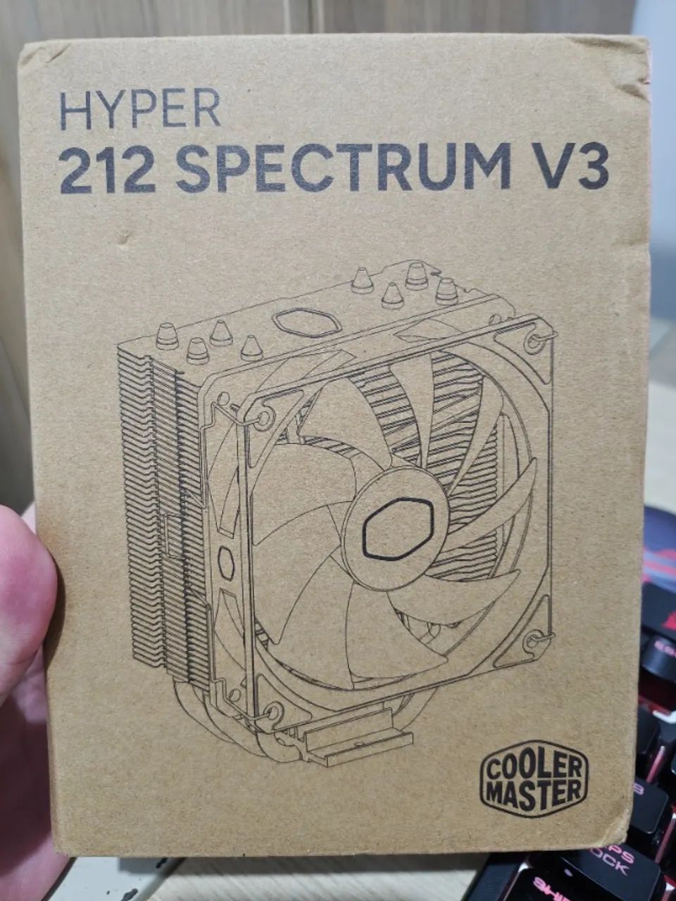 Cooler CPU 120mm Argb para Amd e Intel Cooler Master Hyper 212 Spectrum V3