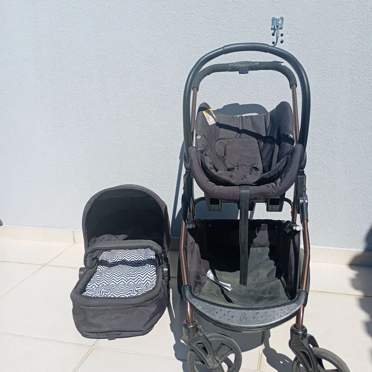 Carrinho de bebê 3 em 1. - Foto 4