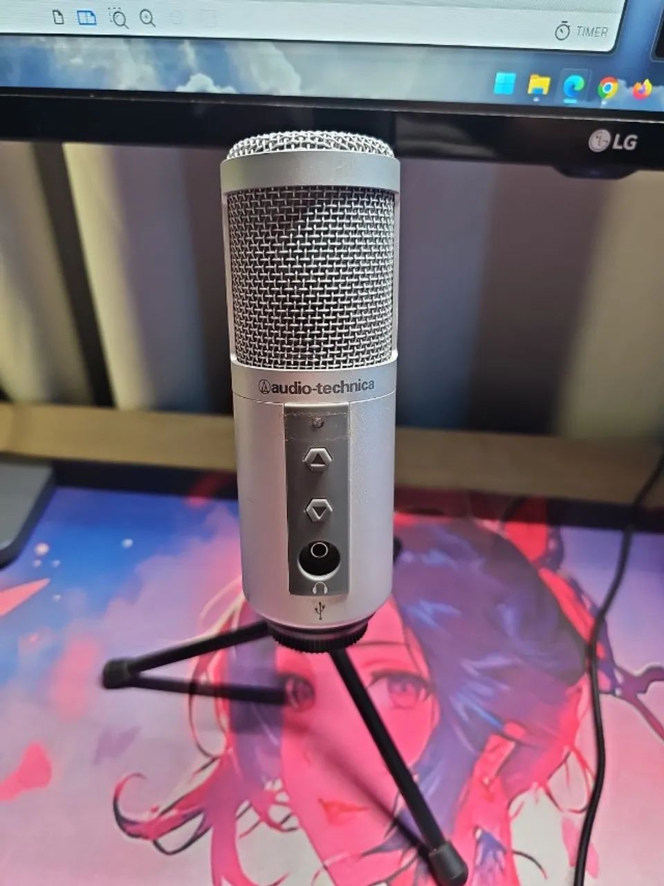 microfone condensador Audio Technica ATR2500 usb - Foto 2