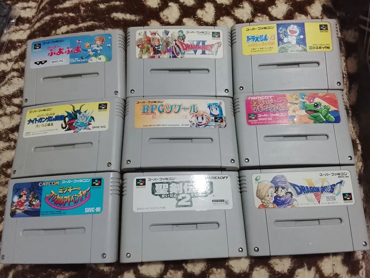 CARTUCHOS DO SFC (SUPER NINTENDO)