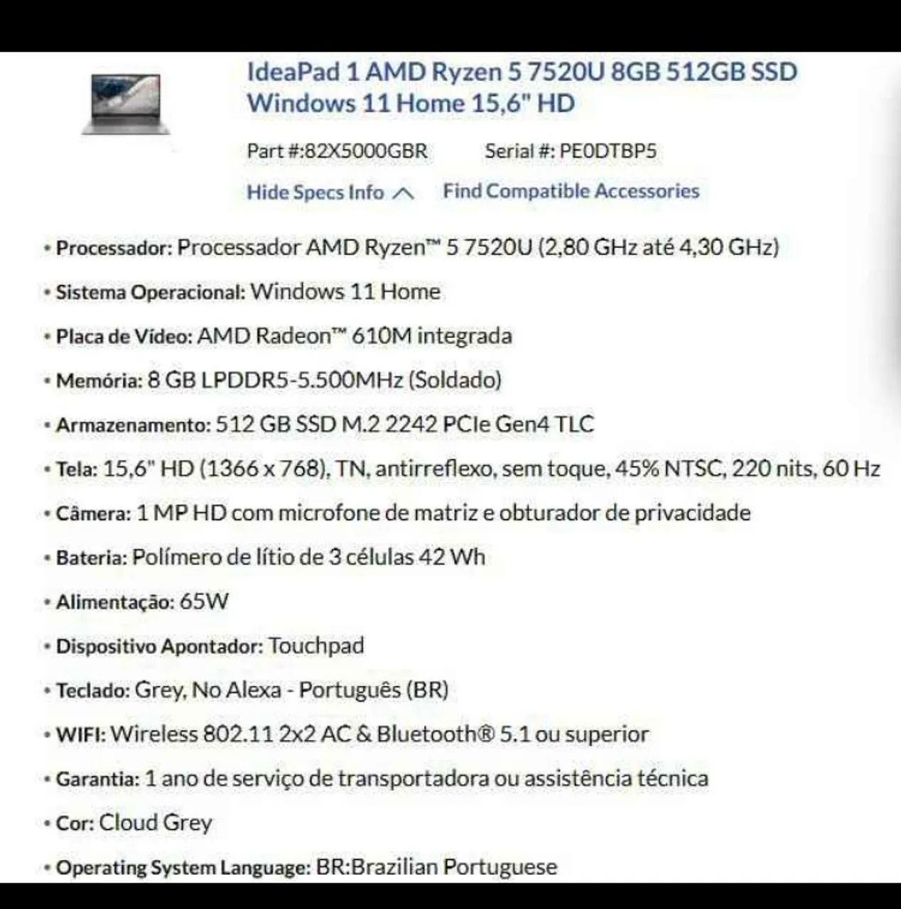 Notebook Lenovo IdeaPad 1 - Foto 2