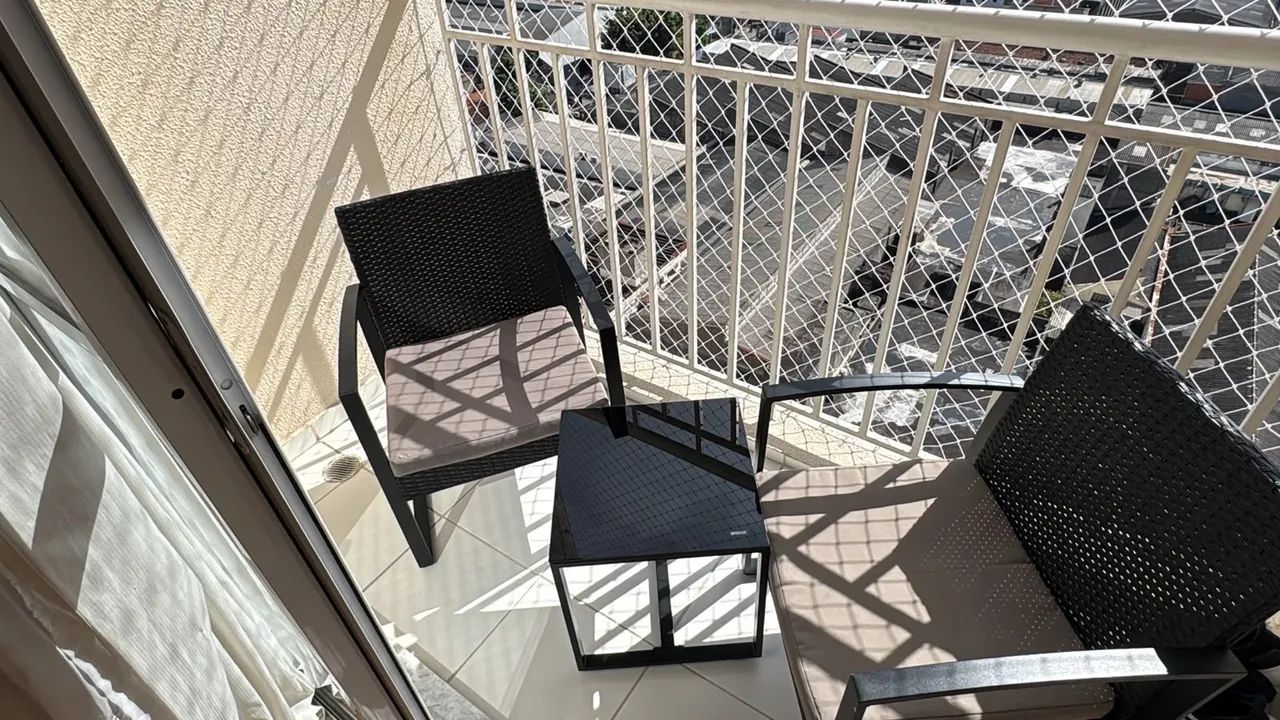 Conjunto Jardim E Varanda 2cadeiras Mesa De Vidro Vitoria - Foto 2