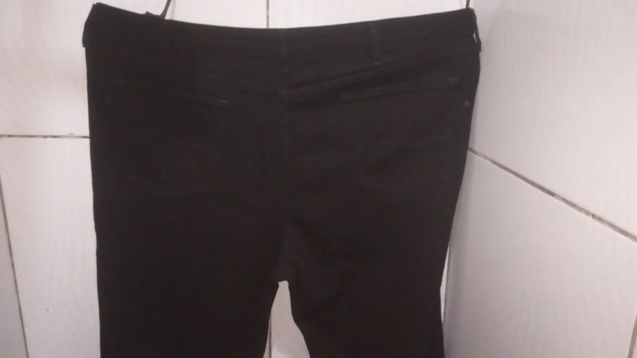 Calça Preta Sarja Lee Premium Select Masculino N;54 - Foto 4