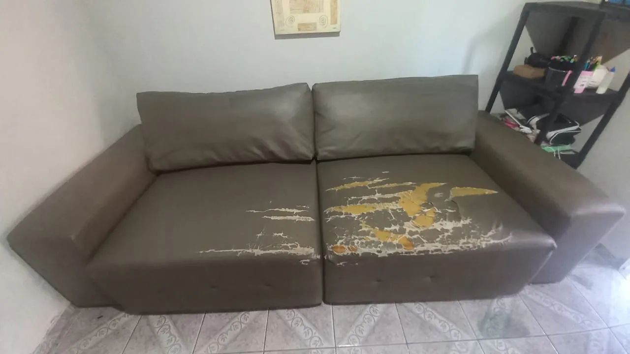 Sofá cama  cinza  Espaçoso - Foto 3