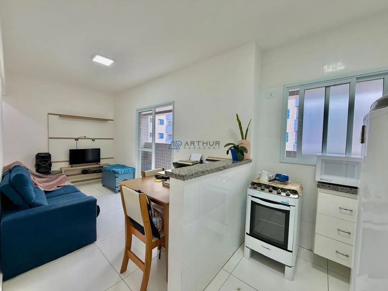Apartamento para locação com 1 dormitório em Praia Grande no Canto do Forte - Foto 8