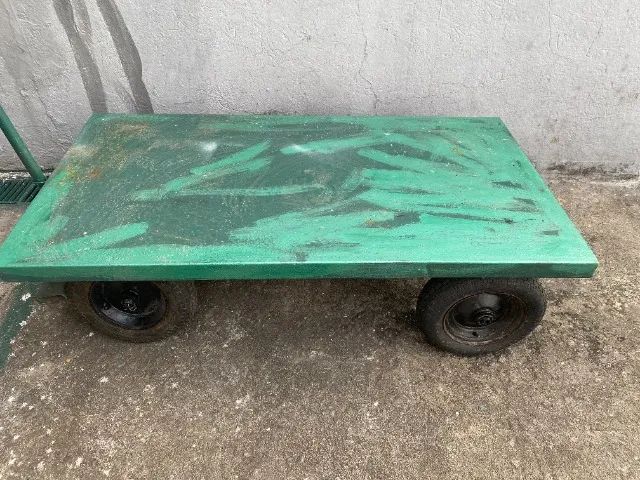 CARRINHO DE PLATAFORMA COM TAMPO AÇO / CARGA 400KG  - Foto 4