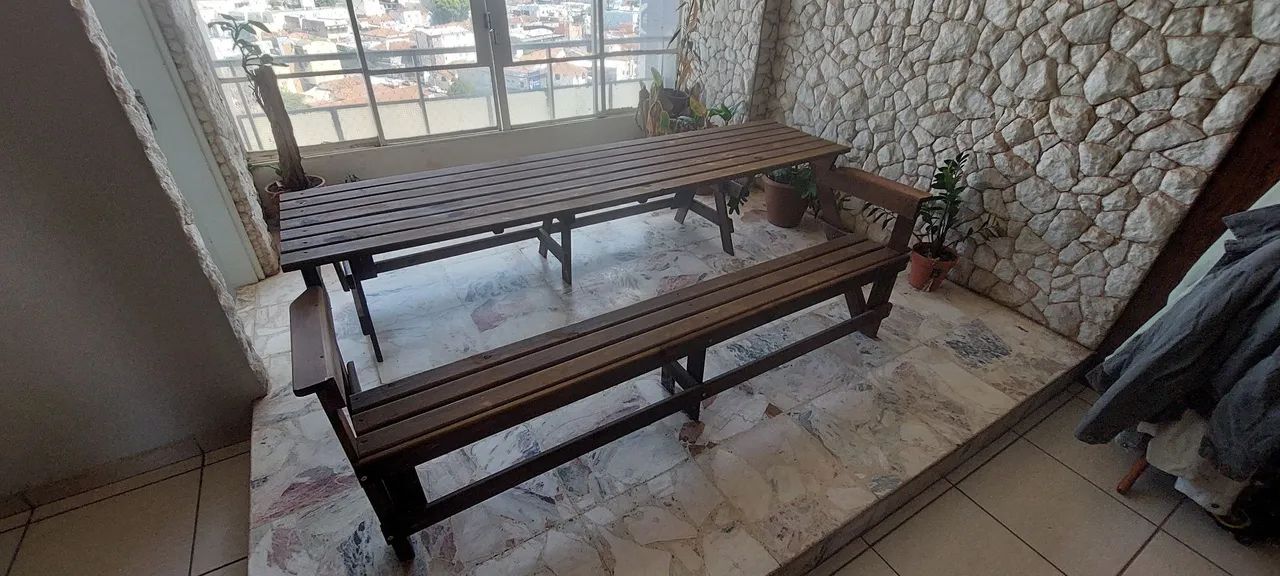 Mesa grande modular que vira banco! - Foto 2