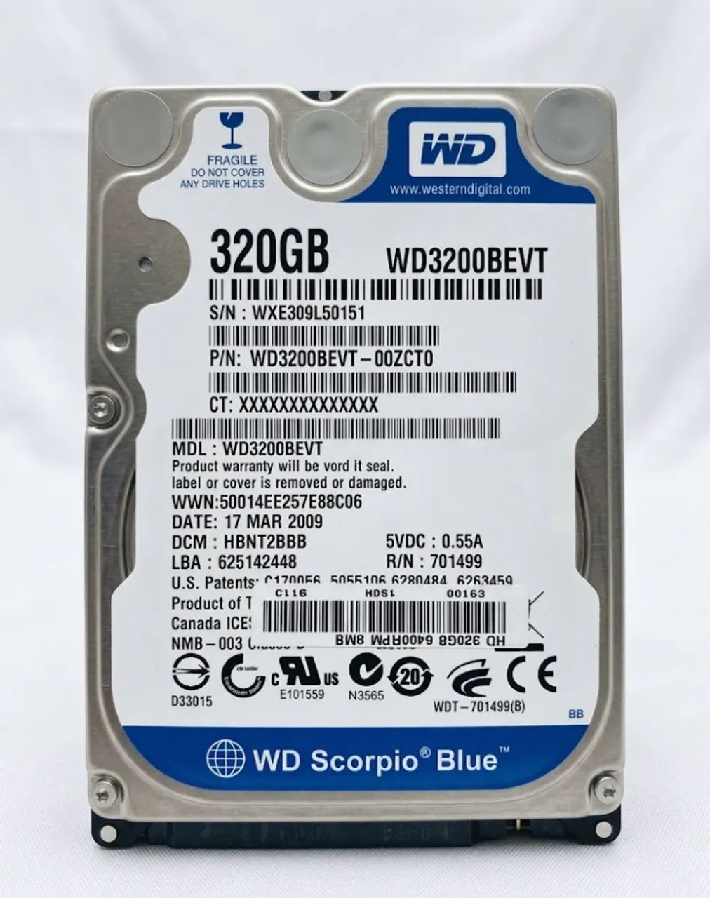 HD Western Digital 320GB