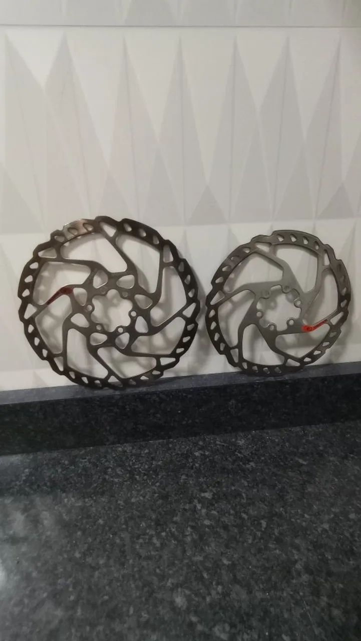Par de discos SLX seis parafusos 