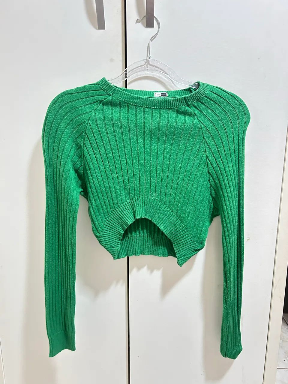 Cropped manga comprida Verde 