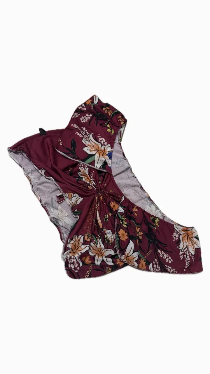 Cropped ciganinha florido 
