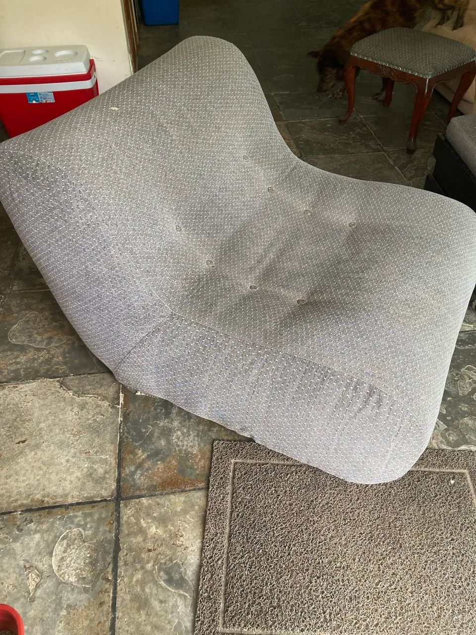 Poltrona chaise longue estofada - Foto 4