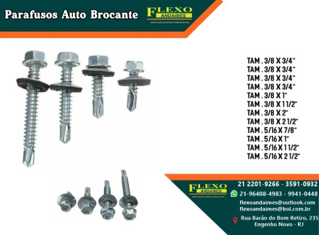 Caixa 500  Parafuso Auto Brocante Sextavado Várias medias - Foto 4
