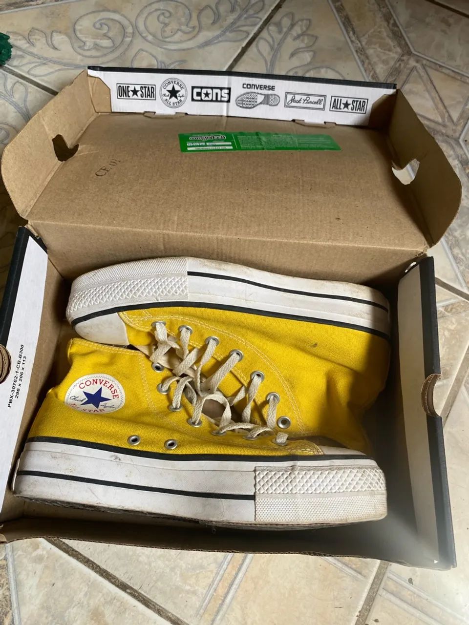 Tenis All Star Amarelo Plataforma 