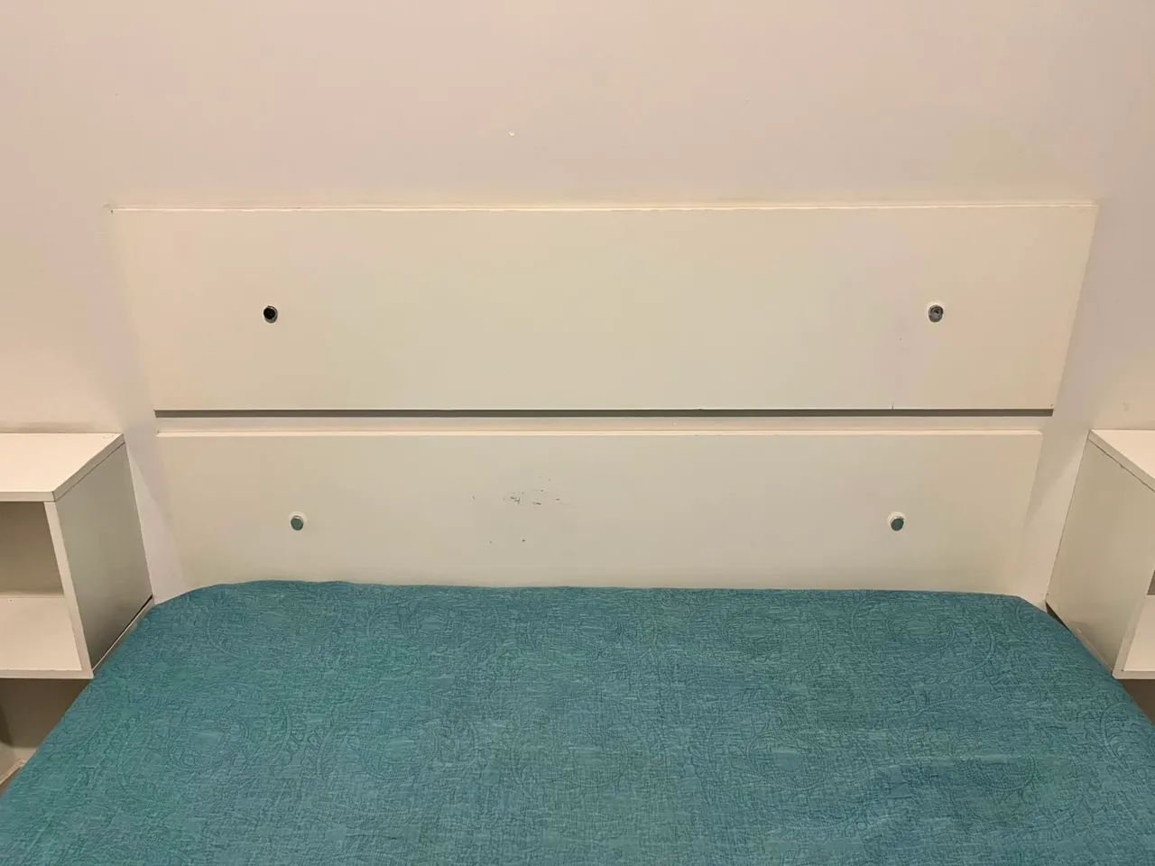 Painel branco para cama de casal  - Foto 2